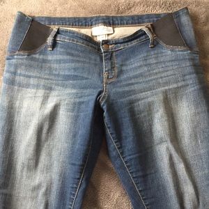 Isabel Maternity Skinny Crop Denim Jeans Size 14